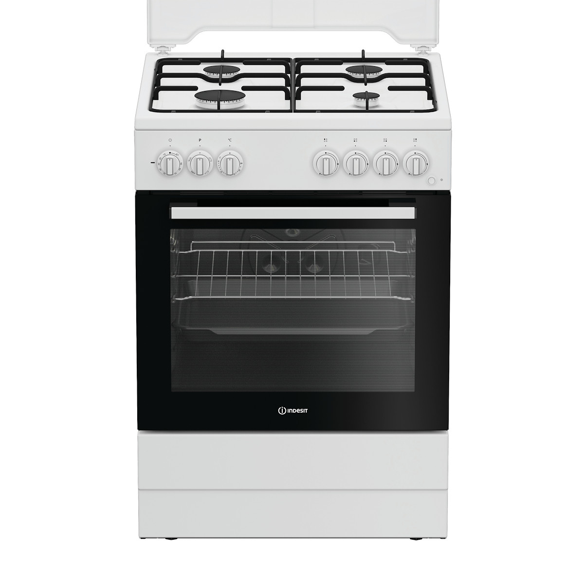INDESIT CUCINA A GAS 4 BRUC.FORNO ELETTRICO 73LT 60x60 BIANCO I6G3PMW