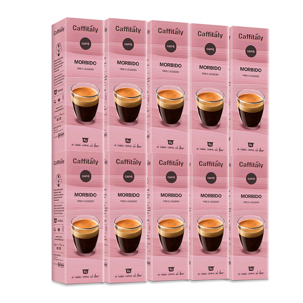 100 Capsule Caffitaly System Morbido Espresso Fine
