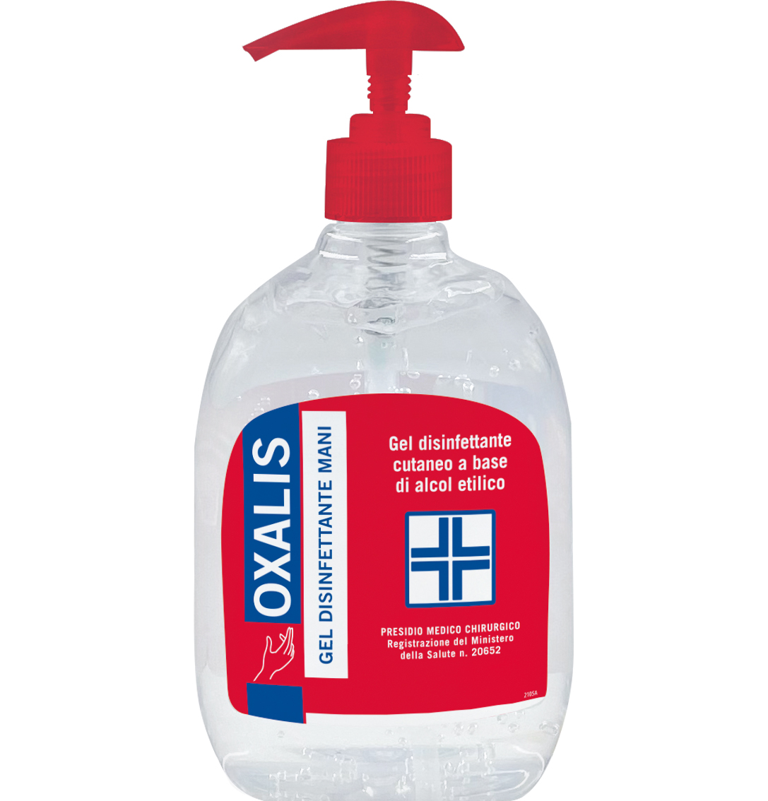 Gel igienizzante mani Oxalis Sani Gel 500 ml