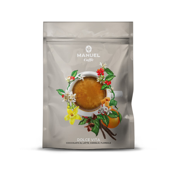 Caffè macinato miscela Dolcevita 250 gr gusto dolce e agrumato per moka