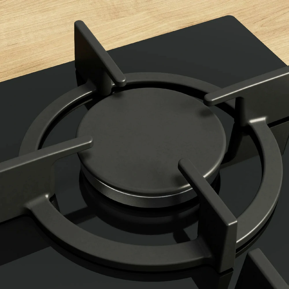 Piano cottura a gas Bosch  5 fuochi 75CM NERO PPQ7A6I15