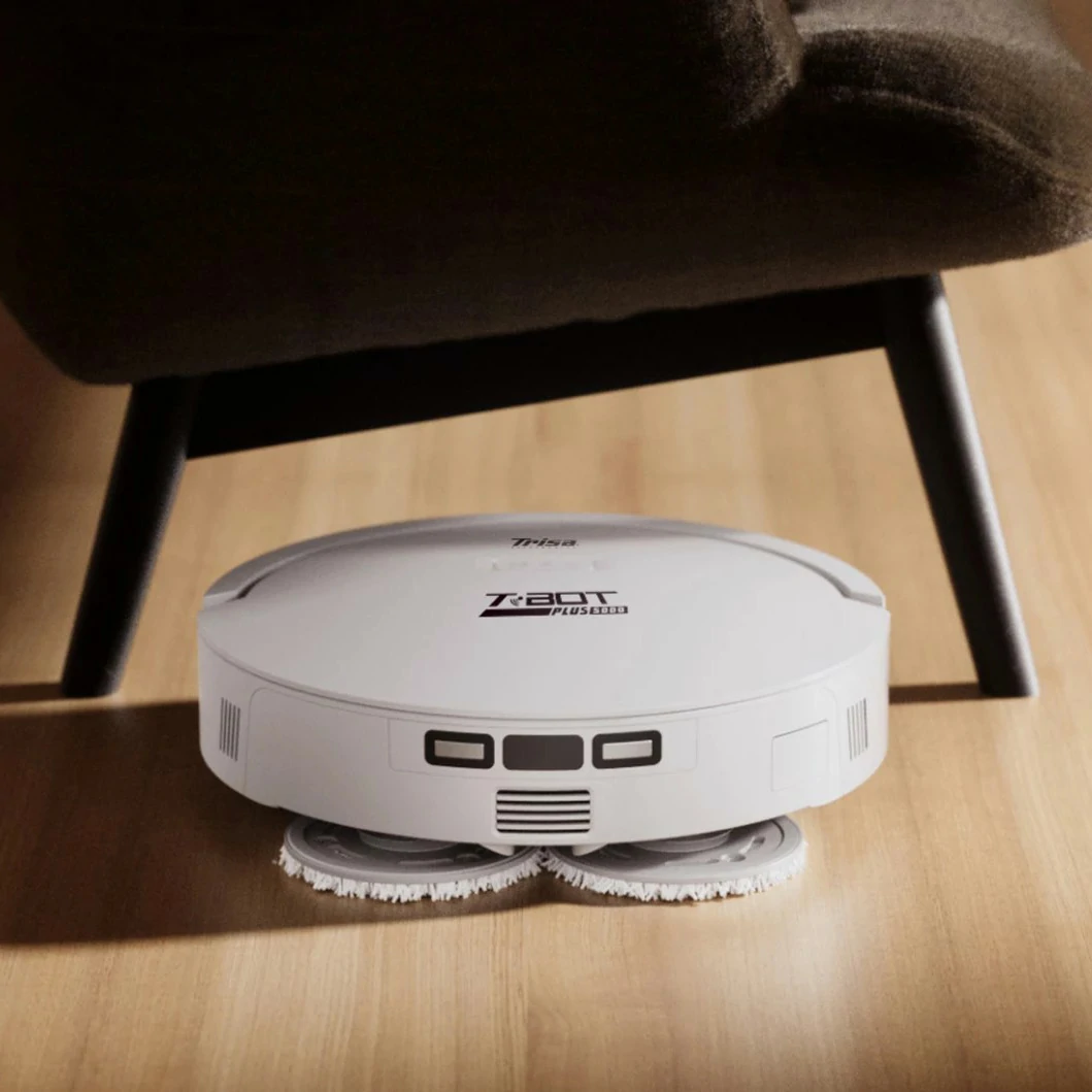 Robot aspirapolvere lavapavimenti potente T-Bot Plus 5000 - Trisa
