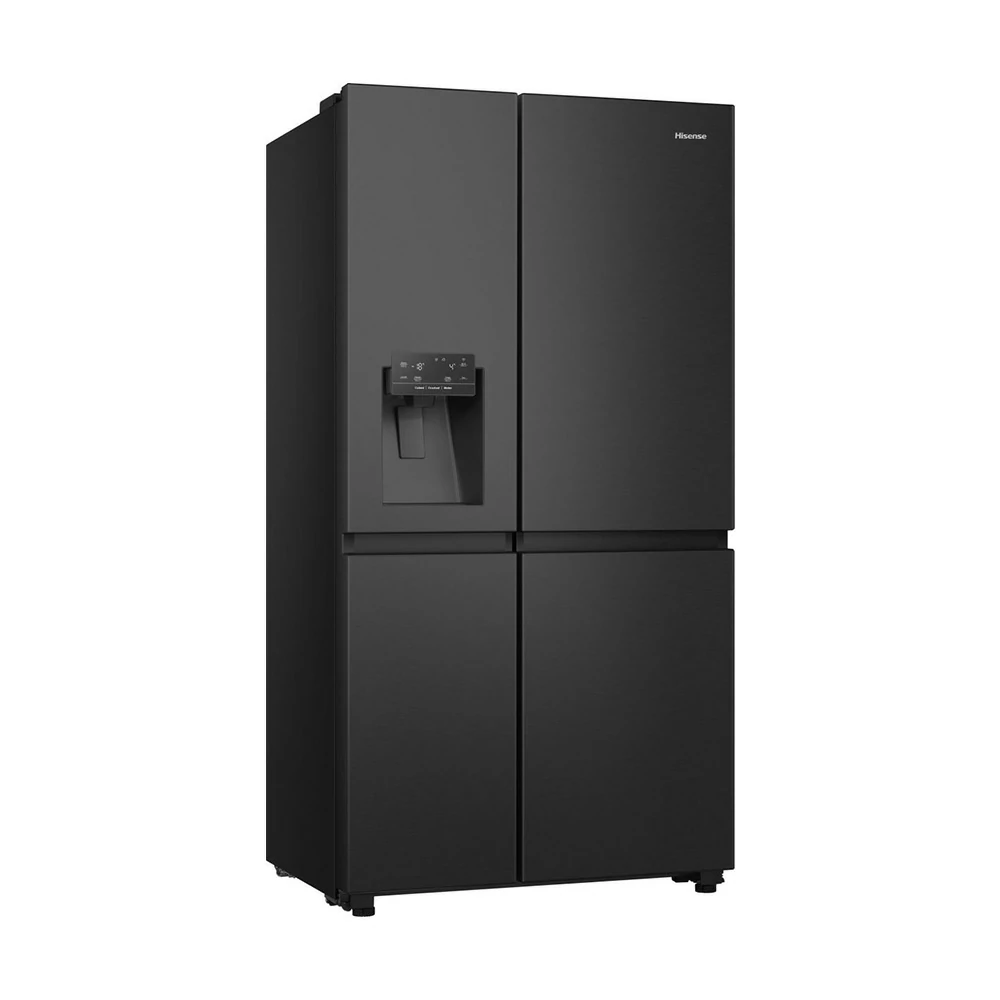 Frigorifero a libera installazione Hisense  SIDE BY SIDE NOFROST 632LT E WIFI 91CM NERO RS818N4TFE