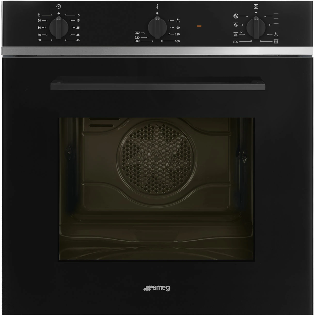 Forno ad incasso Smeg TERMOVENTILATO 3MAN. VAPORE 70LT 60CM NERO SF64M3TB