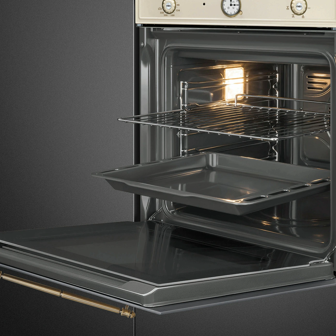 Forno ad incasso Smeg CORTINA 60CM PANNA SF67C1PO