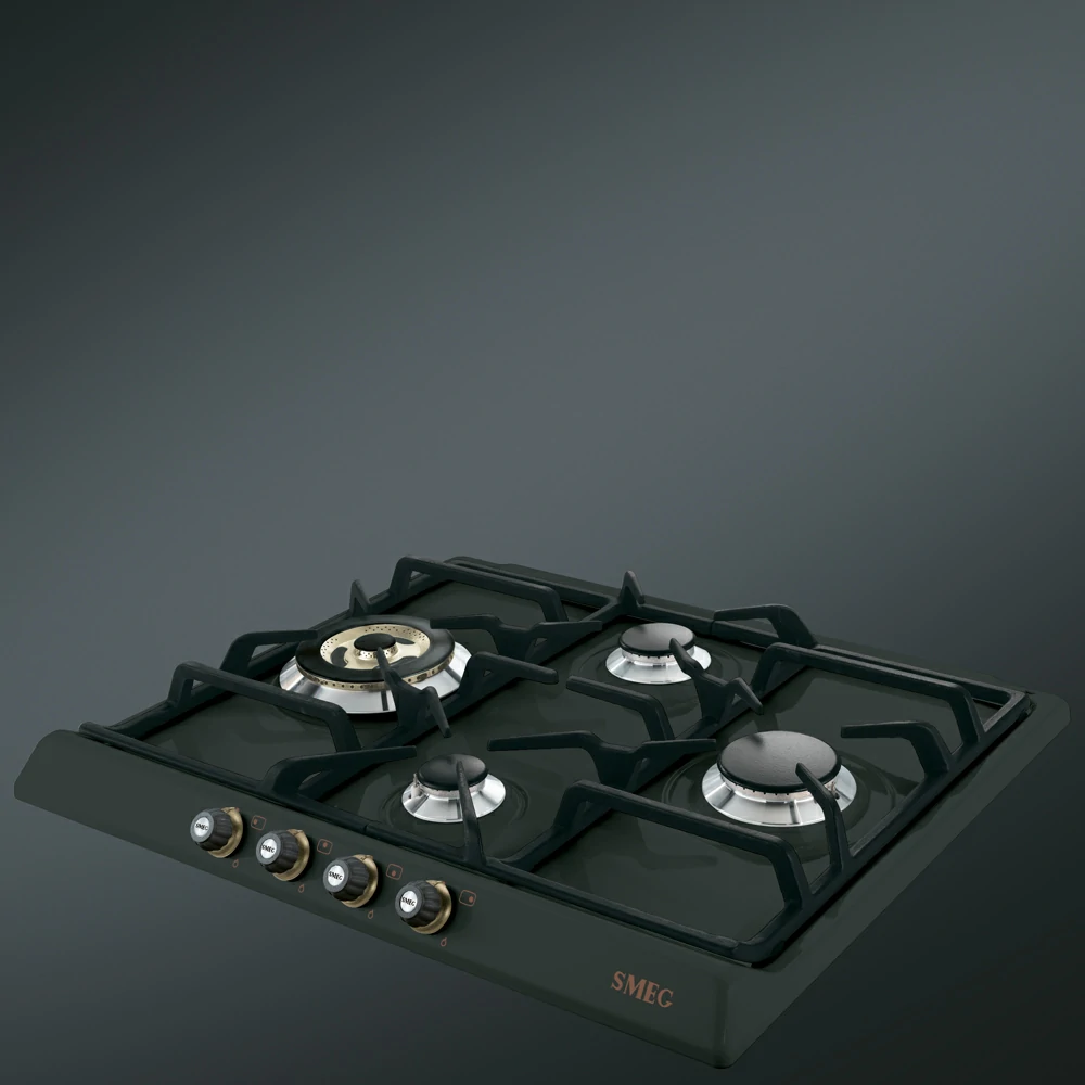 Piano cottura a gas Smeg 4 fuochi 60CM ANTRACITE SR764AO