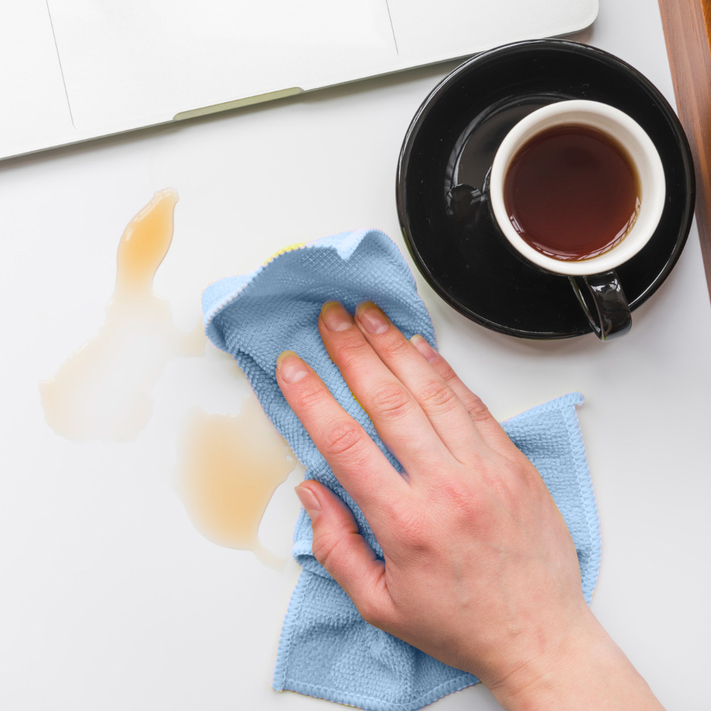 Panno multiuso con angolo abrasivo Angee blu