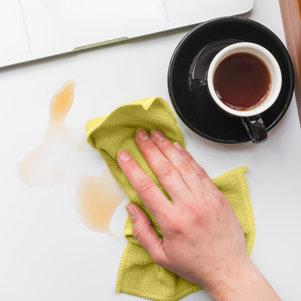 Panno multiuso con angolo abrasivo Angee giallo