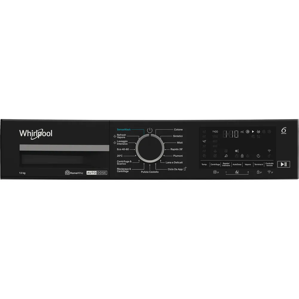 Lavatrice 12 kg Whirlpool WIFI INVERTER VAPORE 1400GIRI WPM 27W ADS IT
