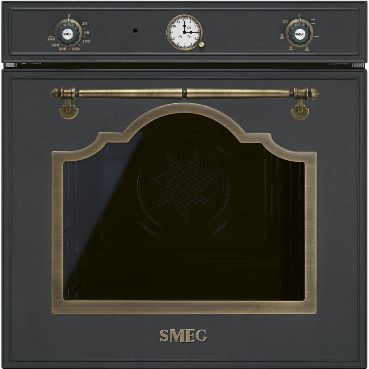 Forno ad incasso Smeg  CORTINA 2MAN.70LT 60CM ANTRACITE SF67C1AO