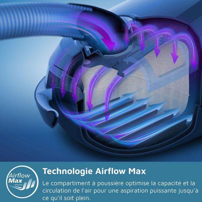 Aspirapolvere con sacco - PHILIPS - XD3100/06 - 900 W - 79 dB - Viola