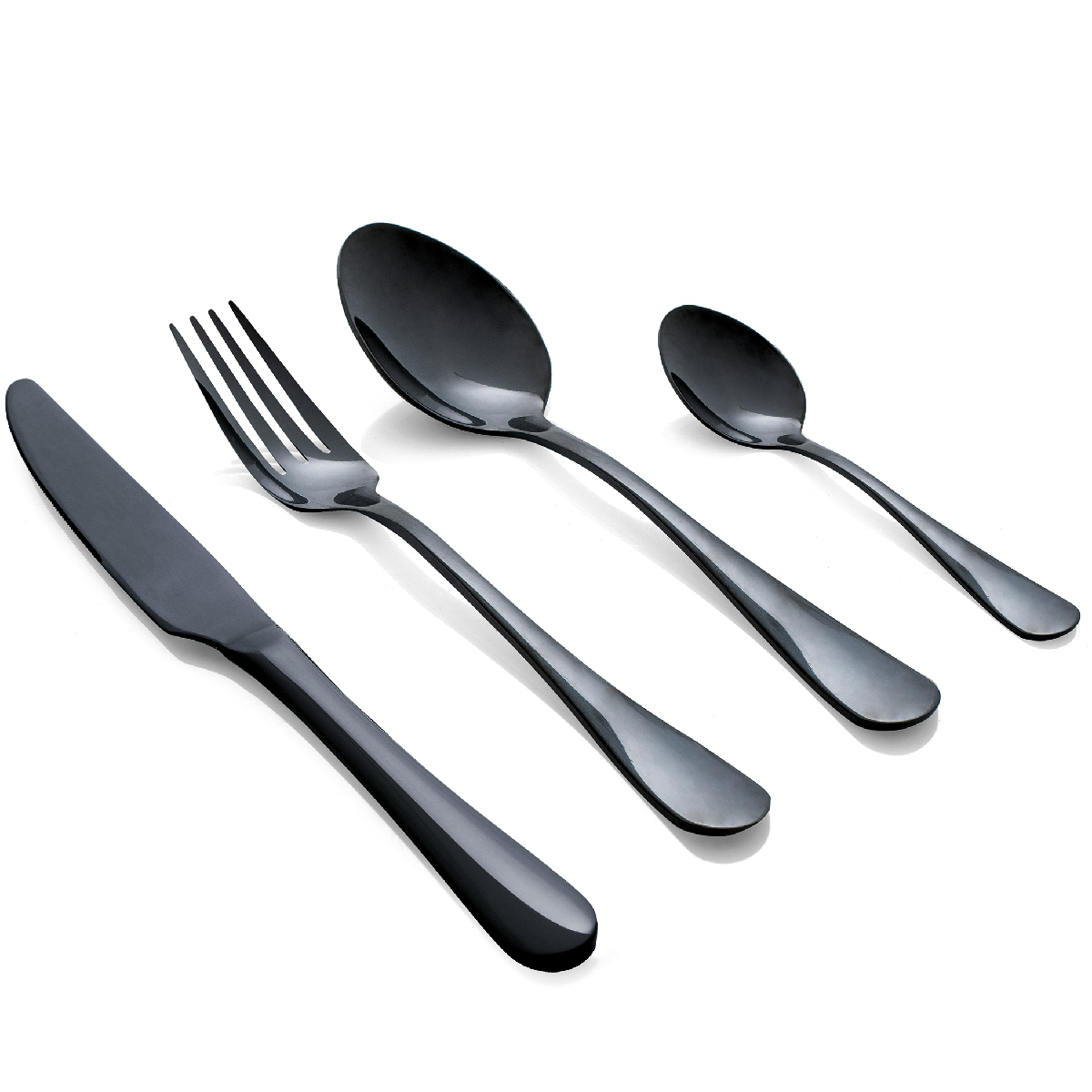 Set posate tavola 24 pz in acciaio PVD lucido - Gourmet