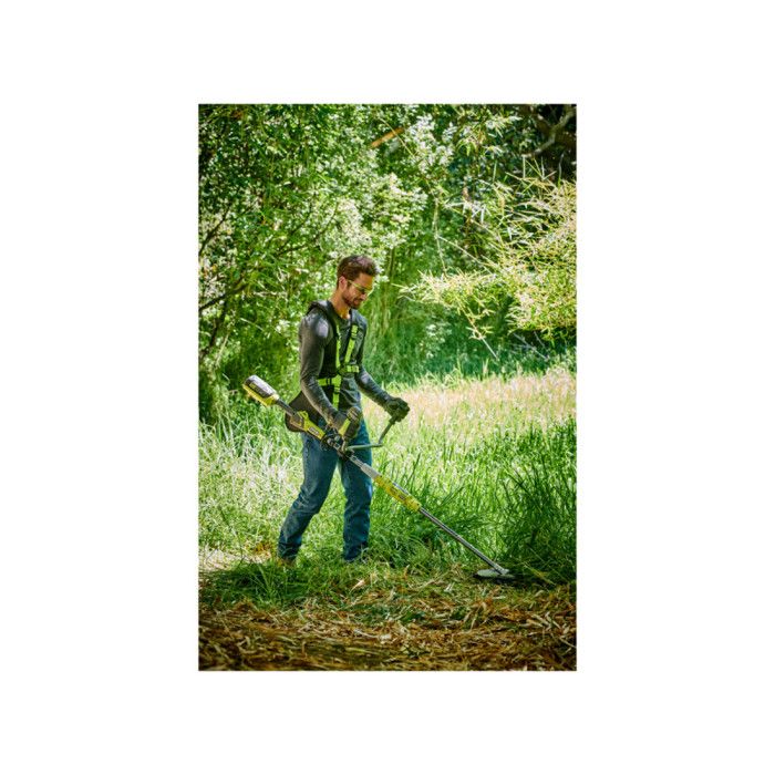 Decespugliatore - RYOBI - Manubrio - Filo Ø 1 x 1,65 mm - Lama 3 denti - 1 batteria al litio + 36 V 4,0 Ah + 1 caricabatterie 1,7 A