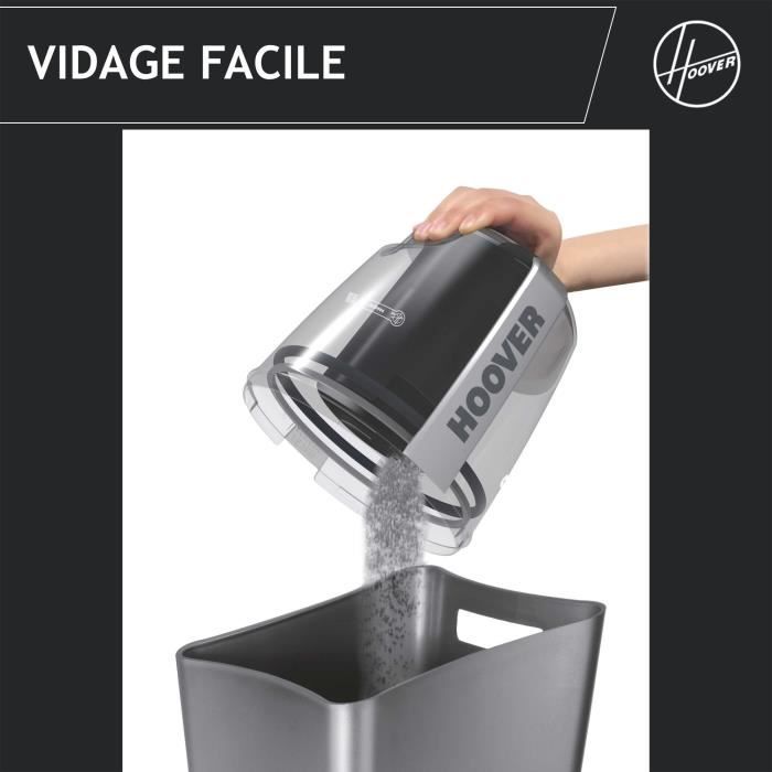 Aspirapolvere senza sacco - HOOVER BR21HM - 700 W - Cassetta: 2 L - 78 dBA