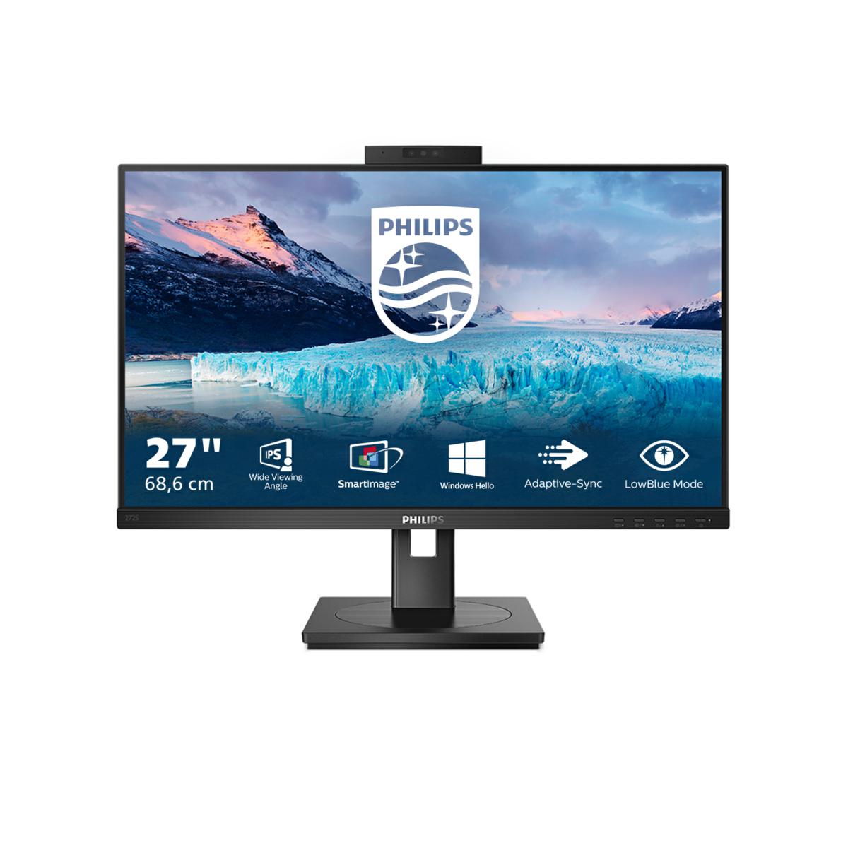 PHILIPS MONITOR 27" FHD MULTIMEDIALE HDMI/DP/DVI/VGA/USB WEBCAM 272S1MH