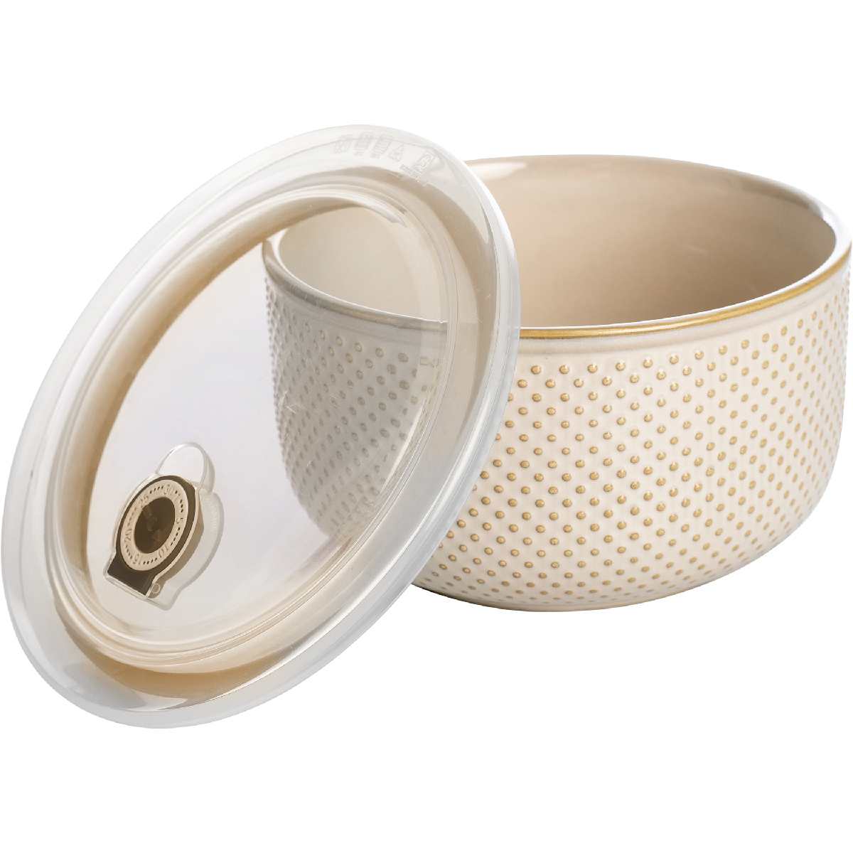 Contenitore frigo e microonde con coperchio ermetico e indicatore data Ø 18 cm - Caracas