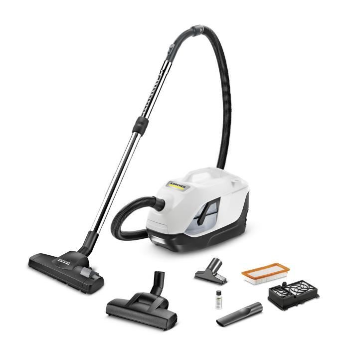NUOVO KARCHER DS 6 PLUS - Aspirapolvere senza sacco con filtraggio ad acqua + Accessori - Rifiuta il 99,95% di aria priva di polvere