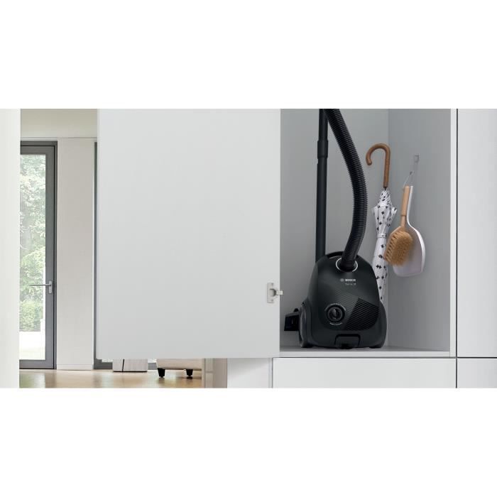 BOSCH GL20S Nero - Aspirapolvere con sacco - 600 W - Livello sonoro 80 dB
