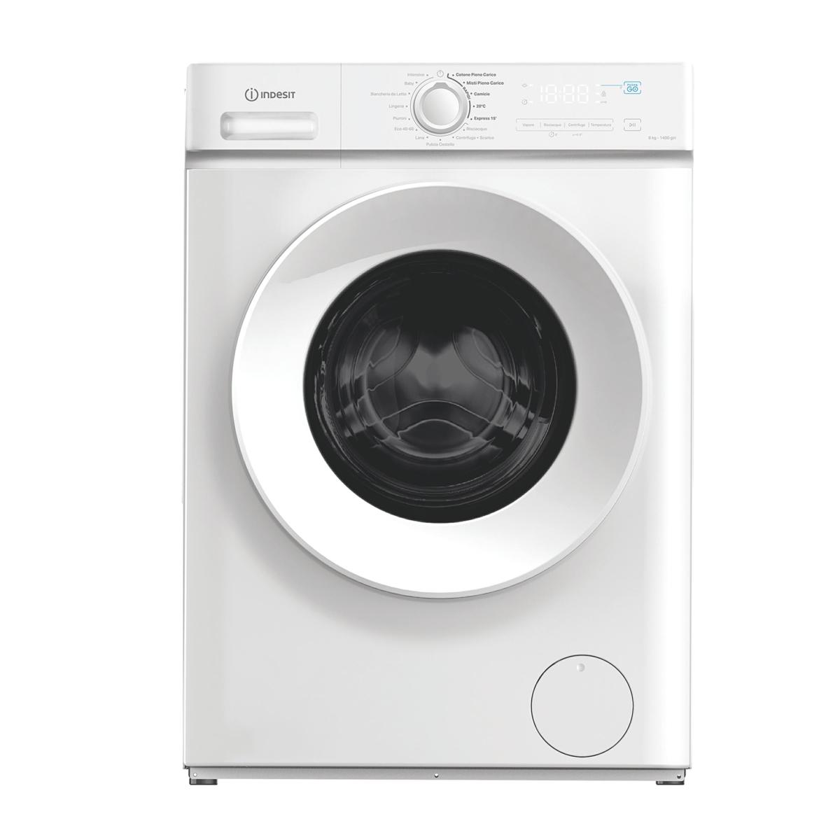 Lavatrice 8 kg Indesit INVERTER VAPORE A 1400GIRI IMA 864 MY TIME IT