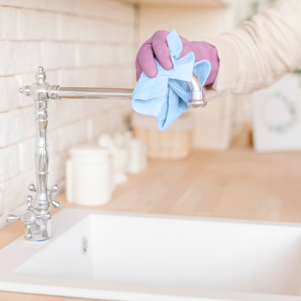 Panno multiuso sgrassante e anticalcare Scalet blu