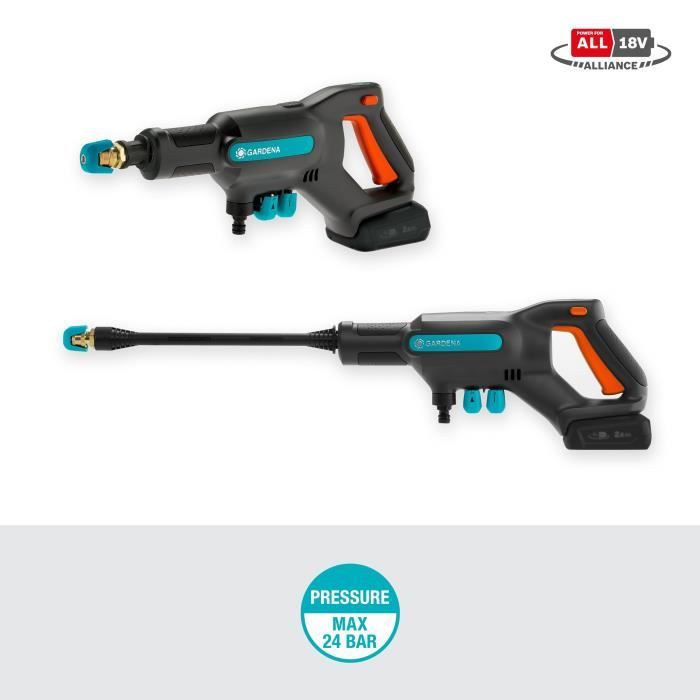 GARDENA - Idropulitrice AquaClean 24/18V P4A a media pressione