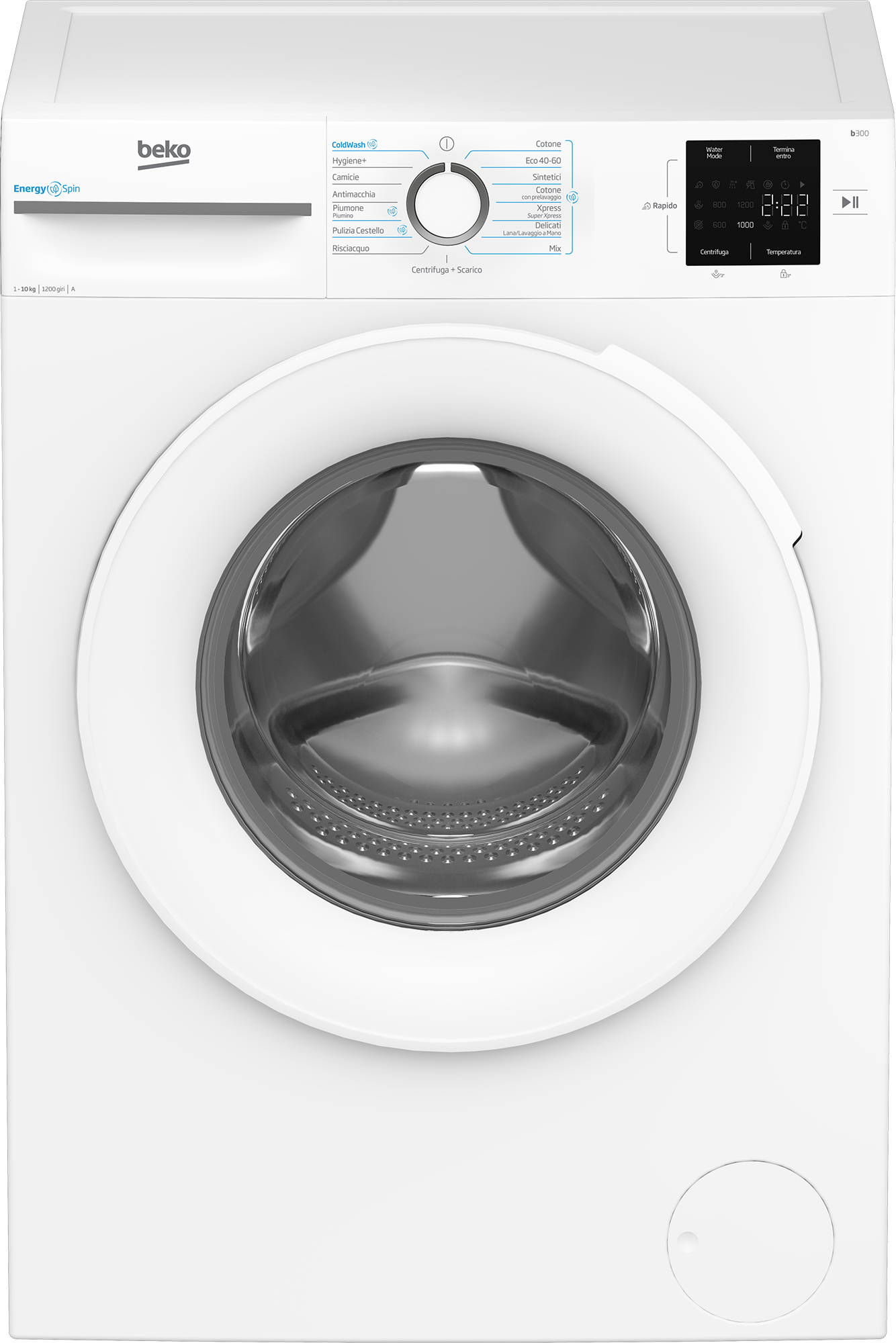 Lavatrice 10 kg Beko ENERGYSPIN VAPORE A 1200GIRI BMWU31021W