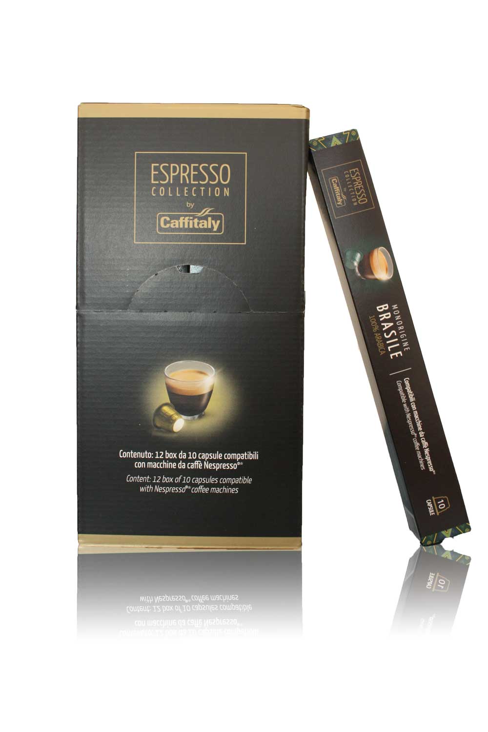 Confezioni 120 capsule Collection Brasile compatibili con Nespresso