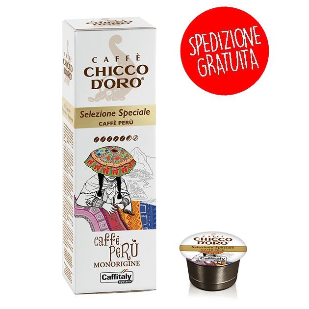 100 Capsule Caffitaly System Chicco d'oro Perù