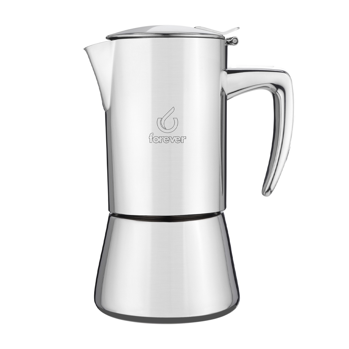 Moka in acciaio inox Miss Diamond 6 tazze