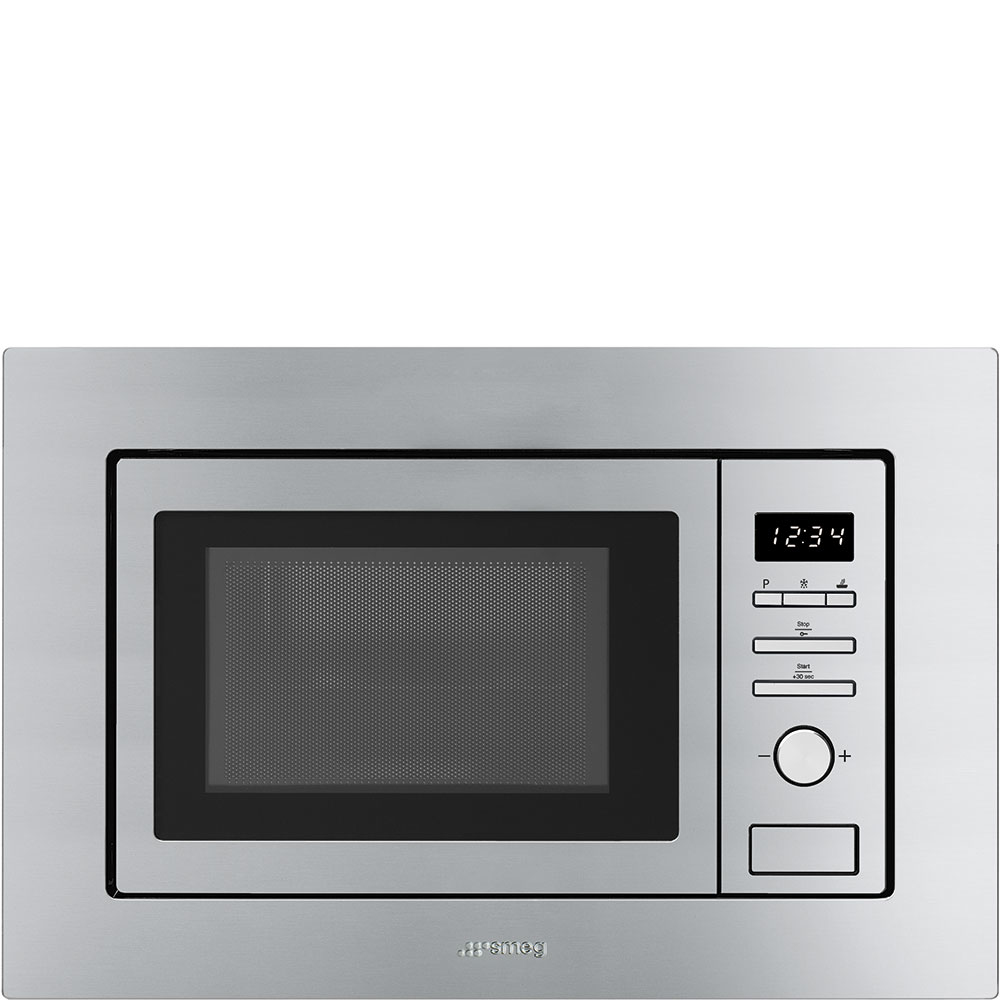 Microonde da incasso Smeg 19 LT 1000W GRILL 60CM INOX SATIN. FMI017X
