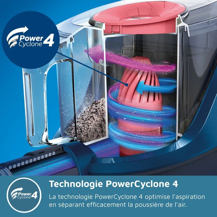 Philips XB2122/09 Sicurezza senza serie Serie 2000 - 850W - PoweryClone 4 - 77db - bianco e blu