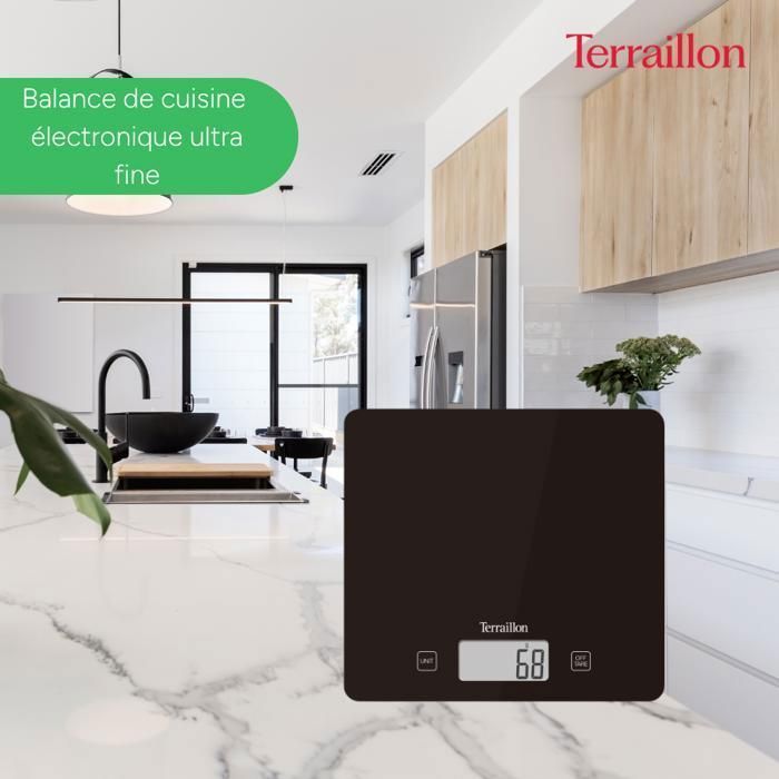 TERRAILLON T1040 Bilancia da cucina - Nera