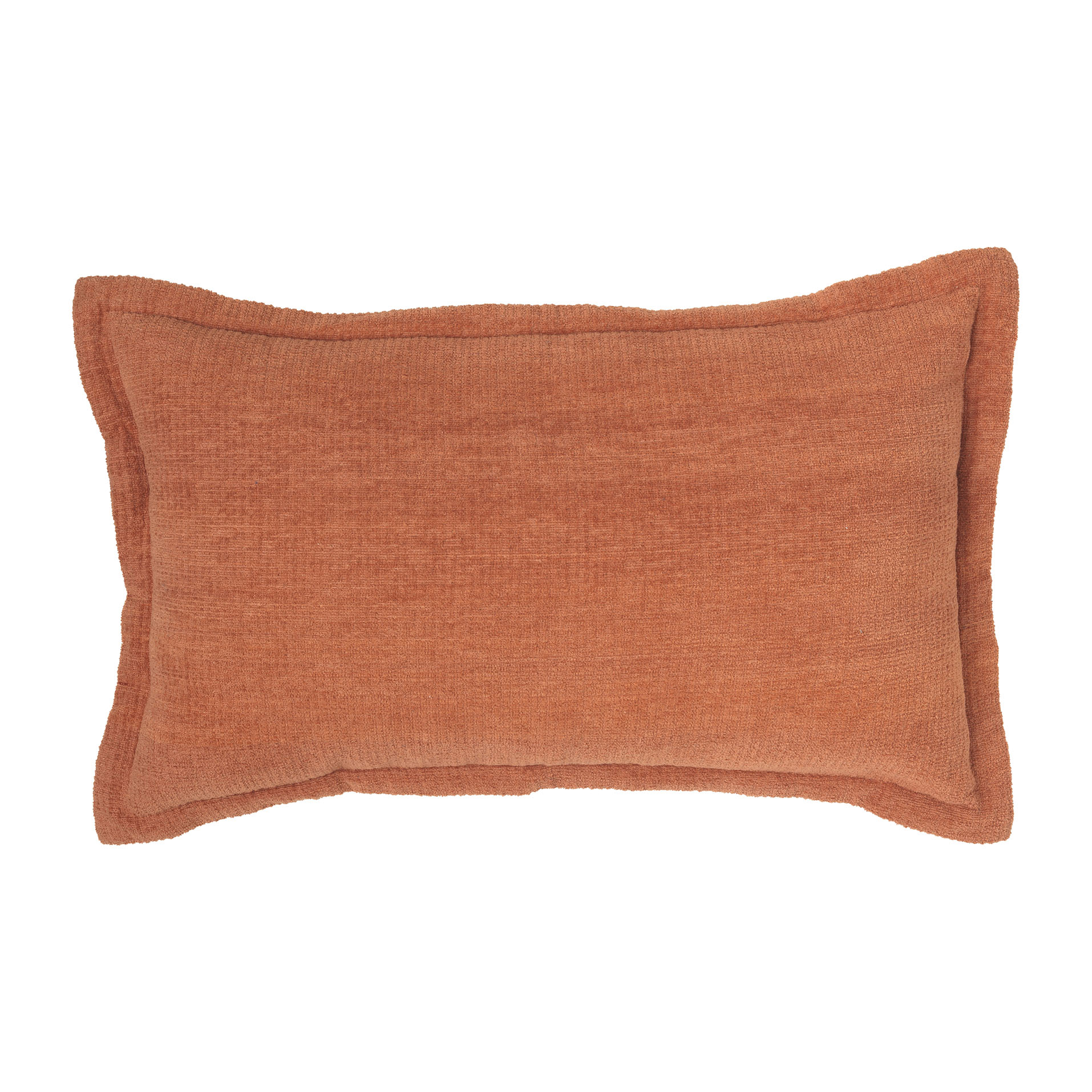 Cuscino canvas di cotone. Stampa floreale con bordo cucito. Fodera rimovibile e imbottitura in poliestere. 50 x 30 cm - Pratum