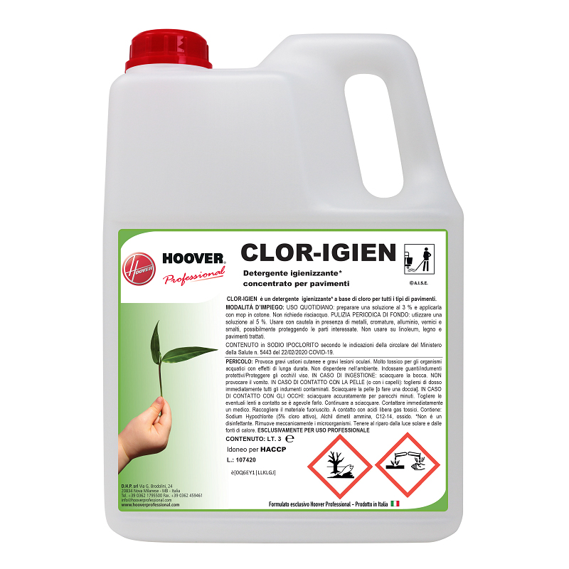 Detergente igienizzante concentrato Clor Igien 3 litri