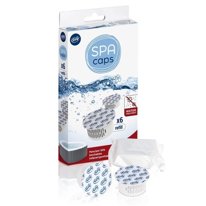 Ricariche GRE SPA CAPS per la disinfezione di spa gonfiabili - Senza cloro - 6 capsule