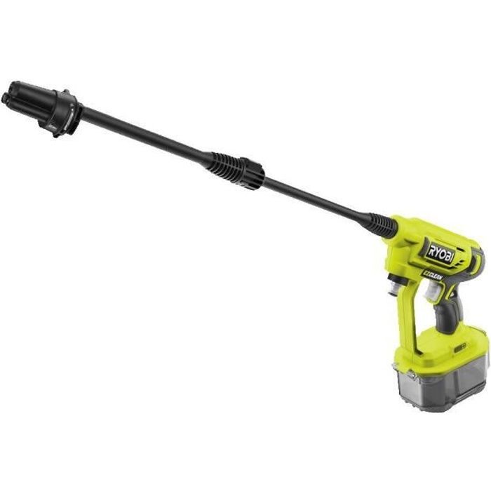 Pistola ad alta pressione a batteria RYOBI ONE+ 18V RY18PW22A-125 - 22 bar - 182 L - 1 batteria 18V 2,5 Ah e 1 caricatore 1,5 A
