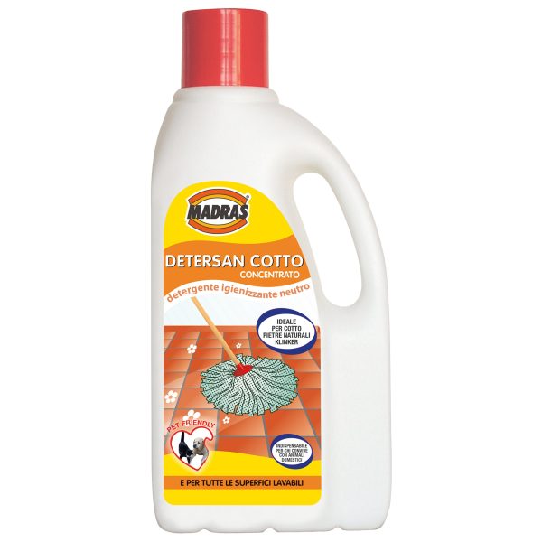 Detergente igienizzante per cotto, pietra e klinker Detersan Cotto 1 litro Madras