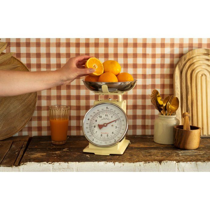 Bilancia da cucina meccanica - TERRAILLON - TRAD 500 Creme - Capacità 5 Kg - Stile retrò - Vaschetta 1 L