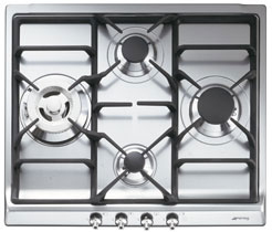 Piano cottura a gas Smeg 4 ZONE 60CM INOX SER60SGH3