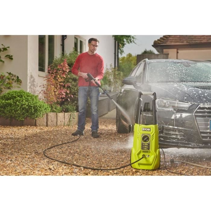 Cleaner ad alta pressione 1800 W 130 bar 420 L - flessibile 5 m - serbatoio 0,9 L - lance vario - turbo lance - pennello multi -surfo