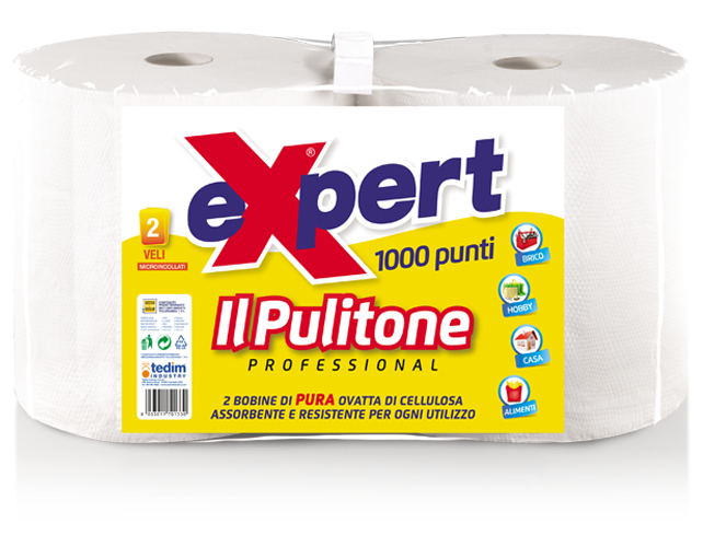 CORONA ROTOLONI CARTA 1000 PUNTI IL PULITONE COPPIA 2 BOBINE