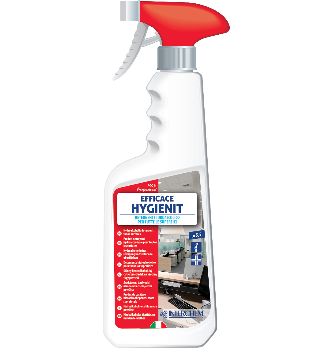 Spray detergente igienizzante idroalcolico Efficace  Hygenit 750 ml
