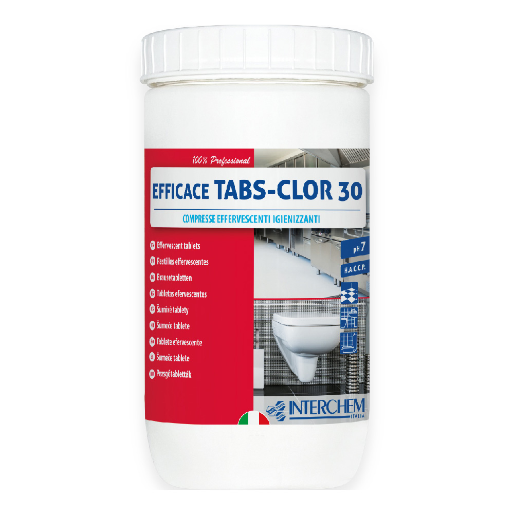 Compresse igienizzanti Efficace Tabs Clor 30 1 kg