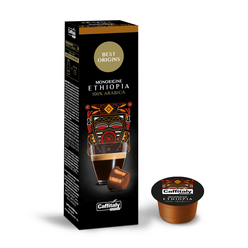  Confezione 10 capsule caffè Monorigine Ethiopia - Caffitaly