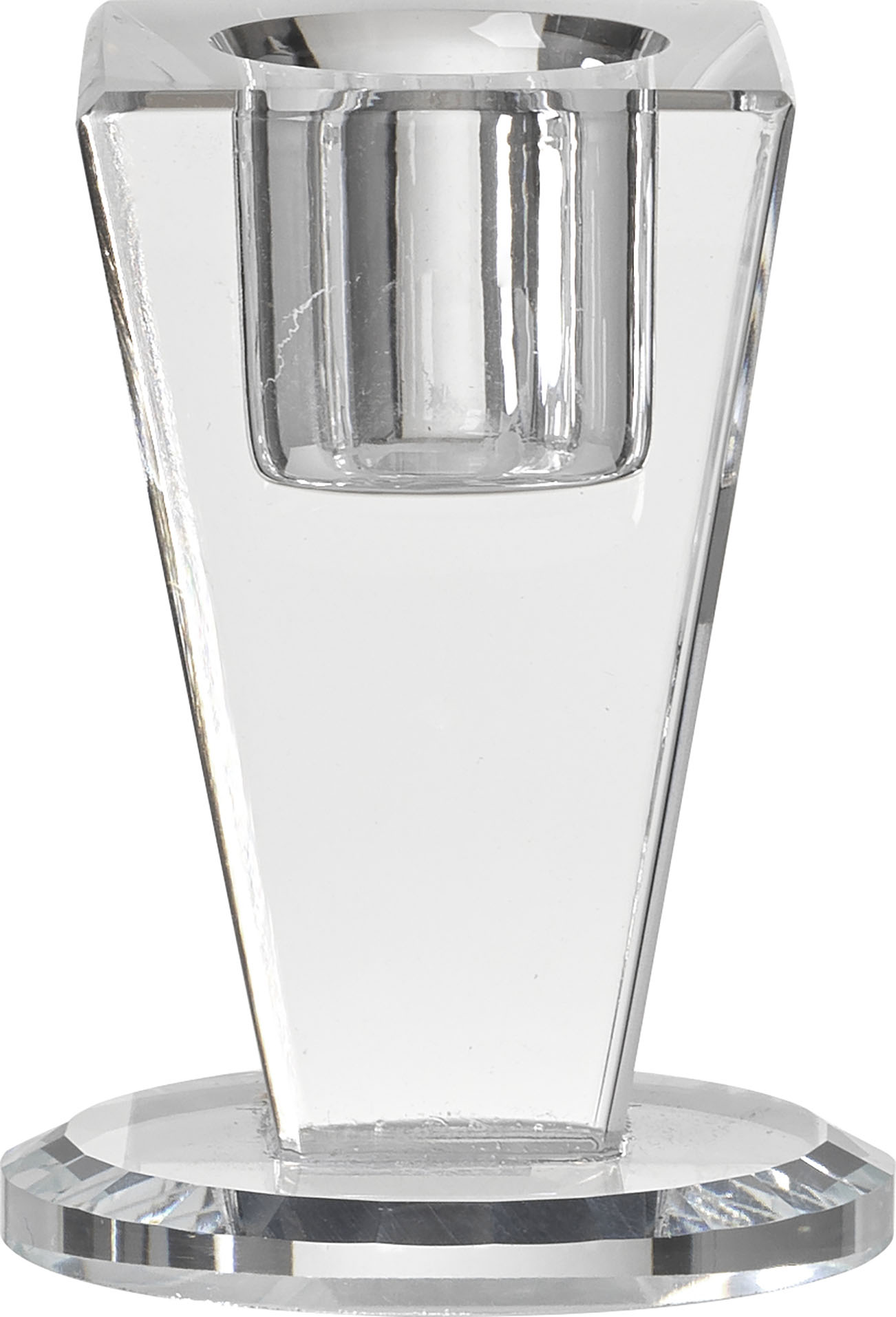 Candelabro in vetro trasparente Ø 5 x h 6,5 cm - Gala