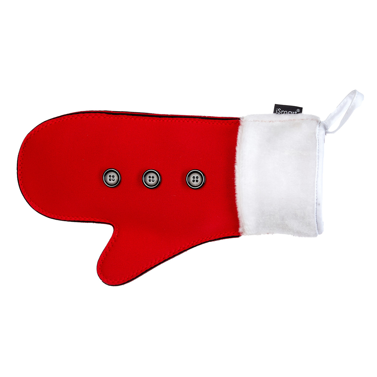 Guanto forno in neoprene Babbo Natale • 33,5 x 20 cm - Evergreen