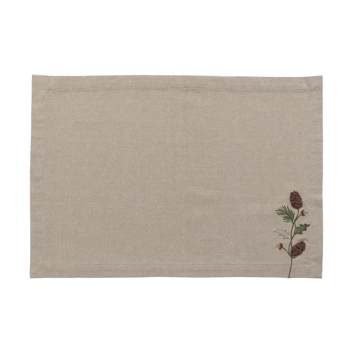 Set 2 tovagliette 100% cotone con ricamo 33 x 48 cm - Autumn