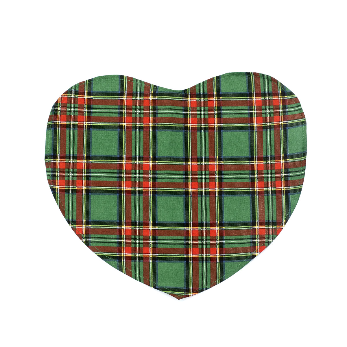 Tovaglietta cuore 100% cotone 35 x 50 cm - verde - Kilty