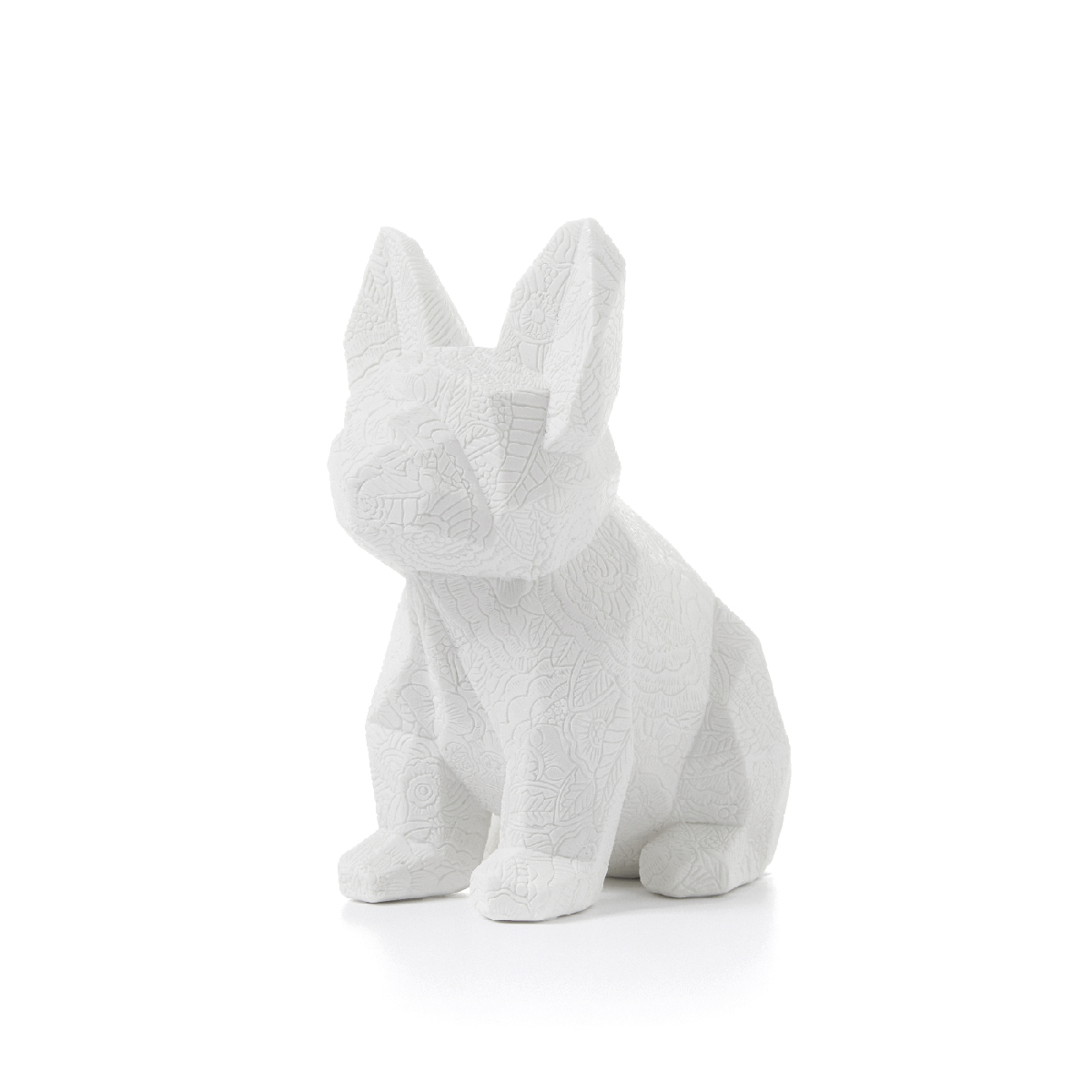 Statua cane c/decorazione a rilievo - Companion