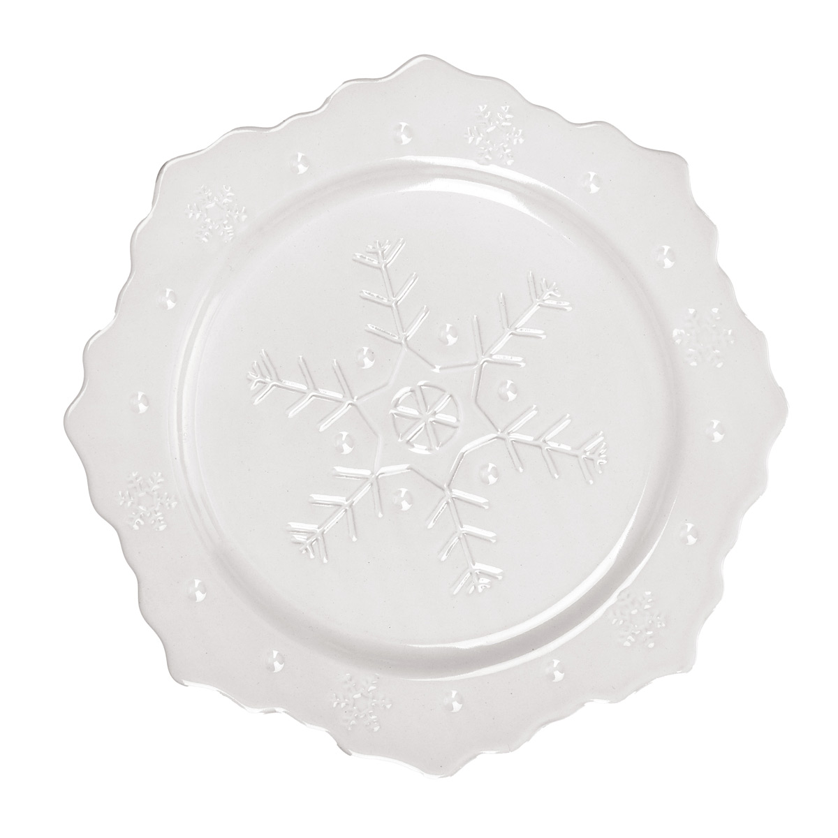 Set 2 piatti dessert in ceramica con decorazione a rilievo Ø 18 cm - Frozen
